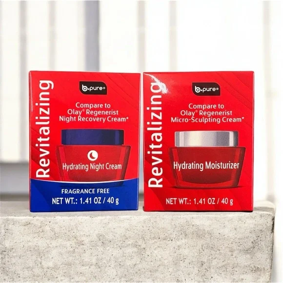 b-pure Revitalizing Hydrating Night Cream - Red - Picture 1 of 1